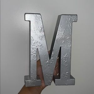 Vintage M sign (can hang)